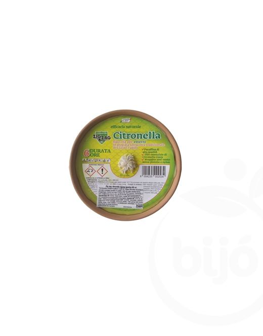 Zig zag citronella gyertya agyag - 6 óra 14 cm kültéri szúnyogriasztó 1 db
