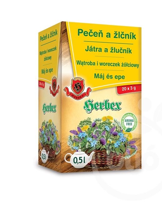 Herbex máj és epe tea 20x3g 60 g