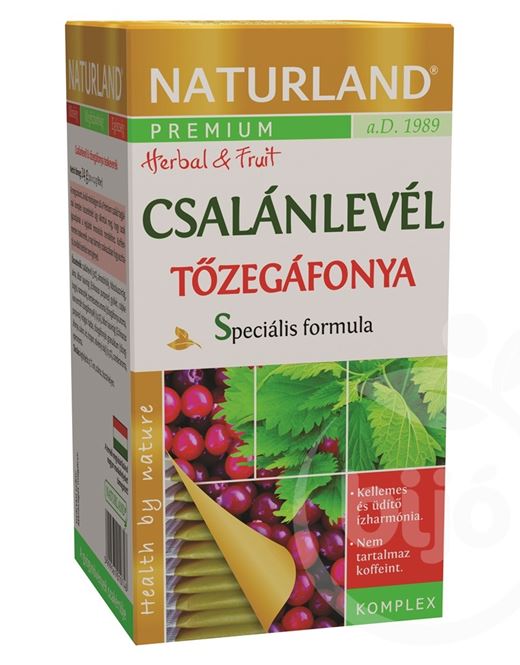 Naturland csalánlevél tőzegáfonya tea 20x1 2g 24 g
