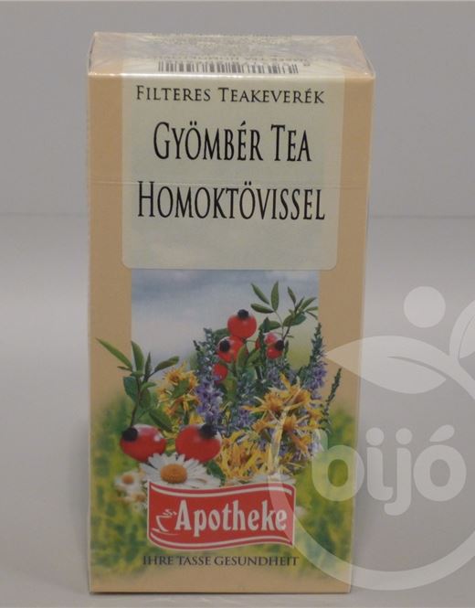 Apotheke gyömbér-homoktövis tea 20x1 5g 30 g