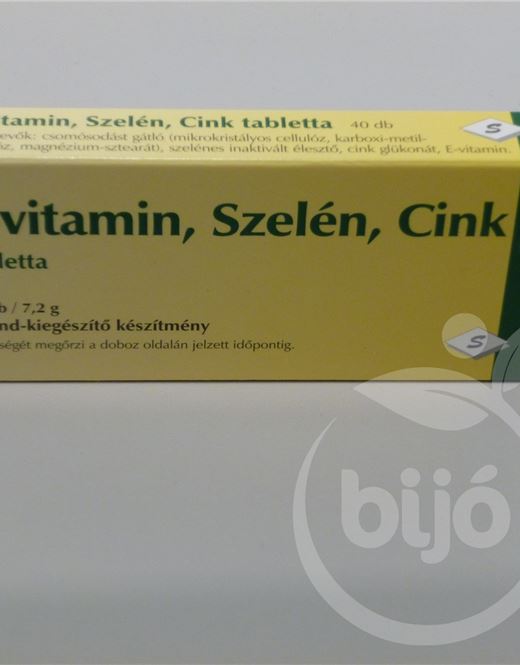 Selenium e-vitamin szelén cink tabletta 40 db