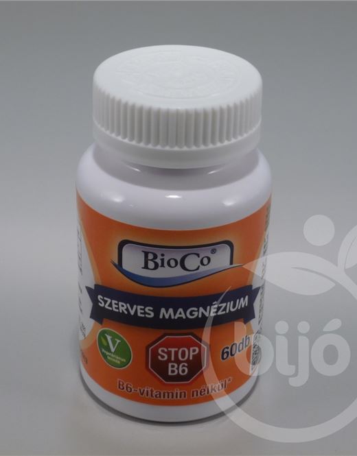 Bioco szerves magnézium stop b6-vitamin tabletta 60 db