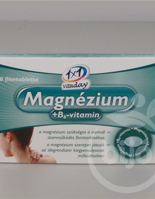 1x1 vitaday magnézium b6-vitamin filmtabletta 30 db