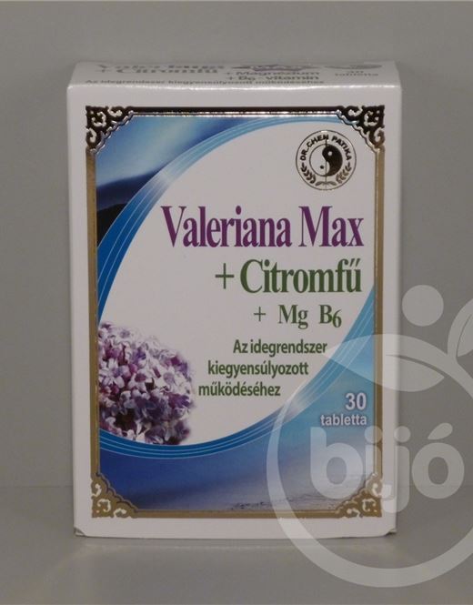 Dr.chen valeriana max citromfű tabletta 30 db