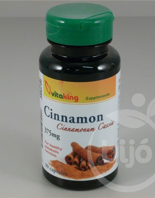 Vitaking cinnamon fahéj 375mg kapszula 90 db