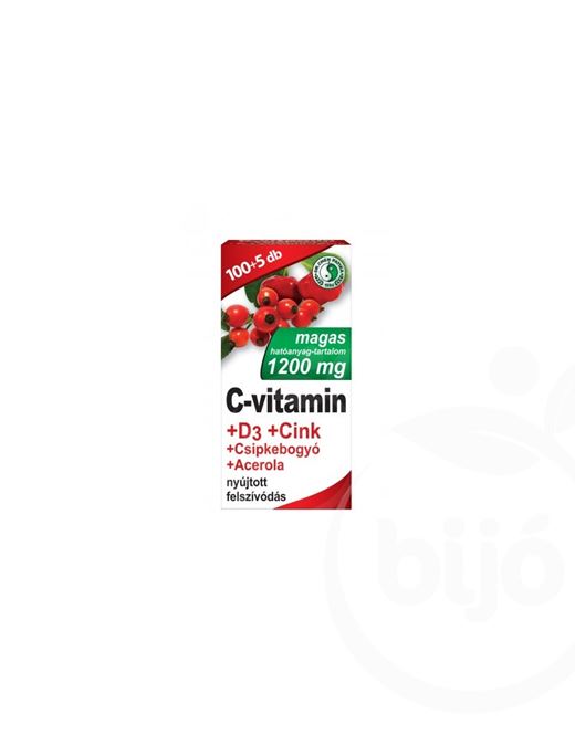 Dr.chen c-vitamin 1200mg d3 cink acerola csipkebogyó tablett 105 db