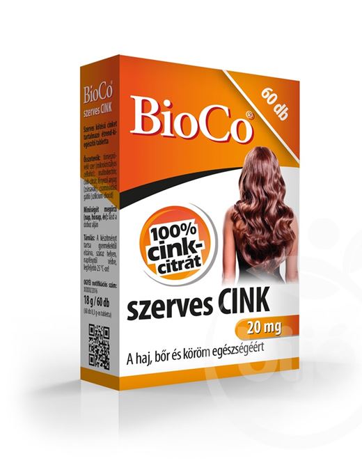 Bioco szerves cink tabletta 60 db