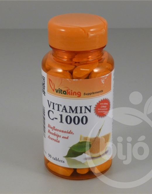 Vitaking c-vitamin 1000mg bioflavin acerola csipkebogyó tabl 90 db