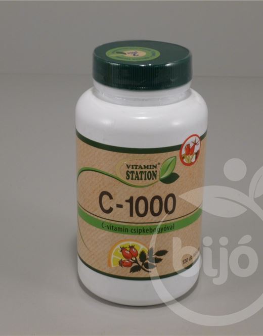 Vitamin Station c-vitamin csipkebogyóval 120 db