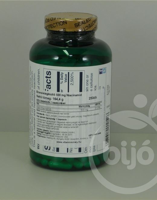 Swanson niacinamid b-3 vitamin kapszula 500mg 250 db