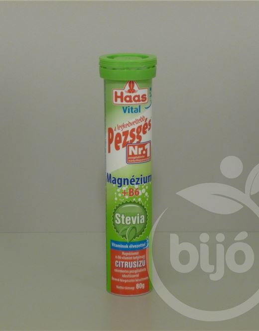 Haas pezsgőtabletta stevia mg b6 80 g
