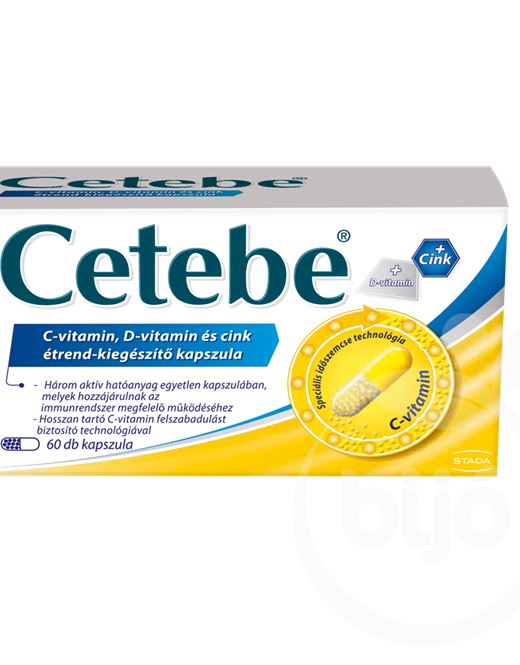 Cetebe c vitamin d-vitamin cink kapszula 60 db