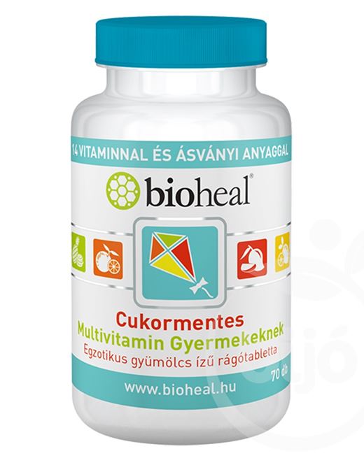 Bioheal cukormentes multivitamin gyermekeknek tabletta 70 db