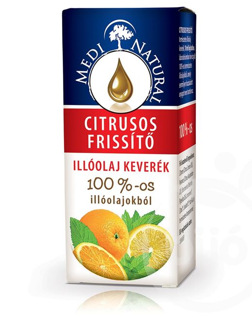 Medinatural citrusos frissítő 100 illóolaj keverék 10 ml