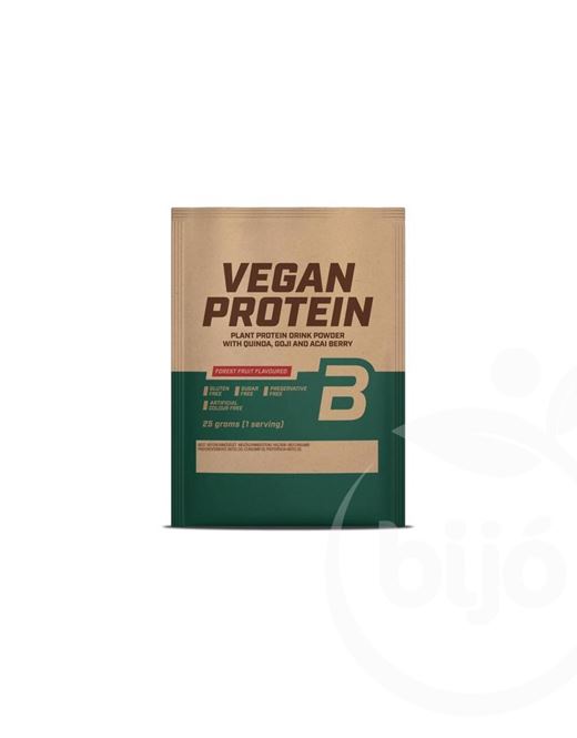 Biotech vegan protein erdei gyümölcs ízű fehérje italpor 25 g