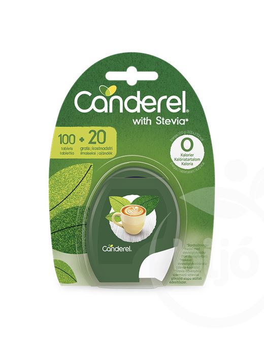 Canderel stevia alapú édesítőszer tabletta 100 20db-os 120 db