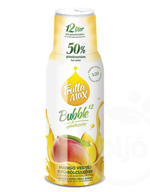 FruttaMax Bubble 12 mangó gyümölcsszörp 500 ml