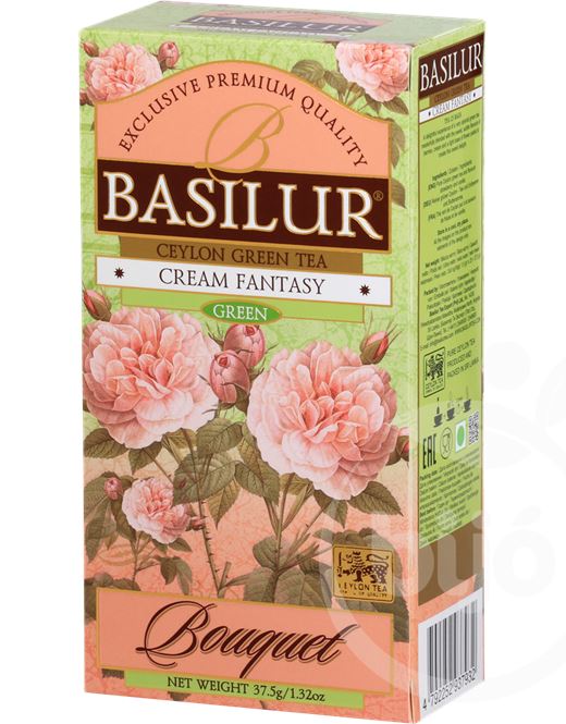 Basilur bouquet cream fantasy zöld tea 25 filter 37 5 g