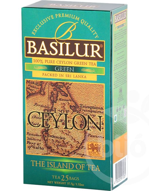 Basilur the island of tea green zöld tea 25 filter 37 5 g