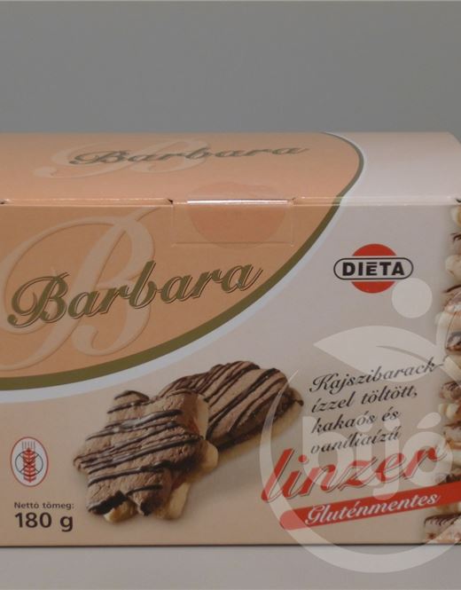 Barbara gluténmentes kajszis kakaós vaníliás linzer 180 g