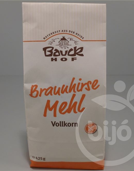 Bauck Hof bio gluténmentes barna kölesliszt teljes kiőrlésű 425 g