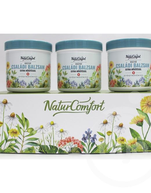 Naturcomfort Magyar Családi balzsam extra hűsítéssel tripla csomag 750 ml